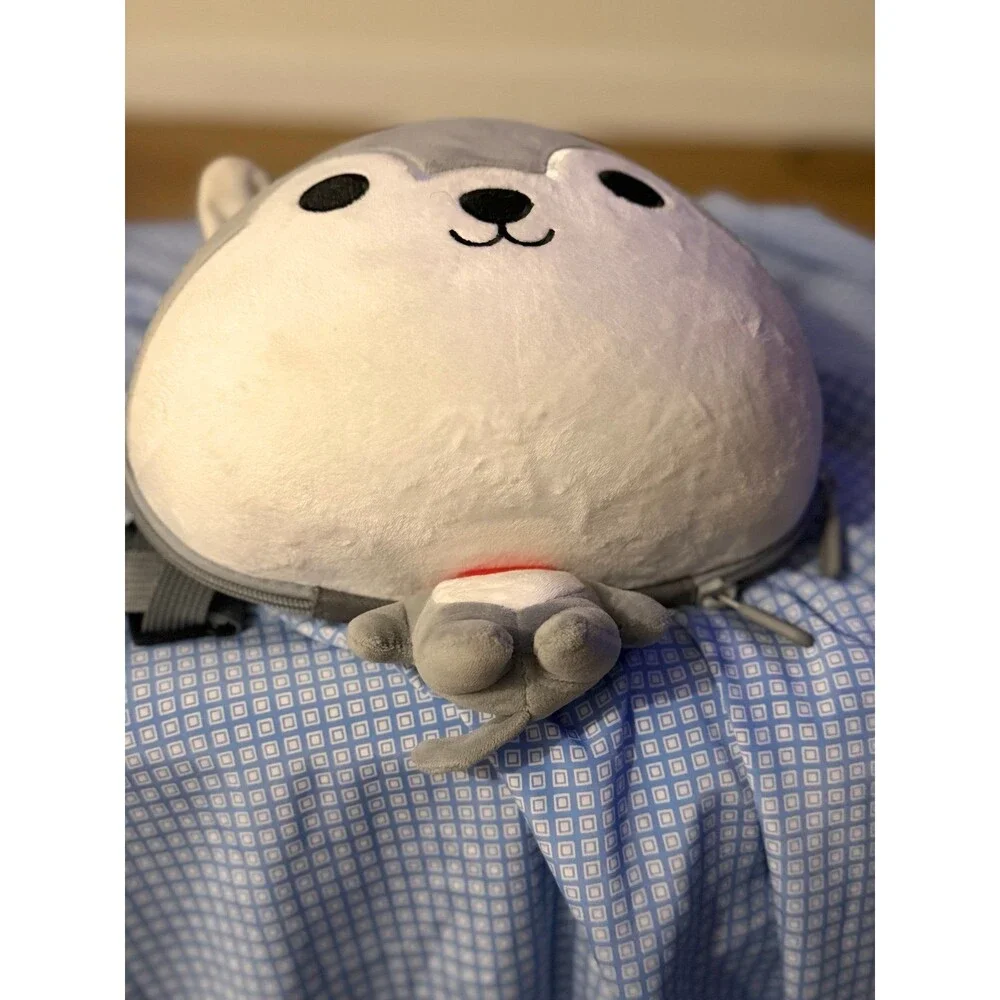 Toddler Happy Wolf Plush Kids Backpack